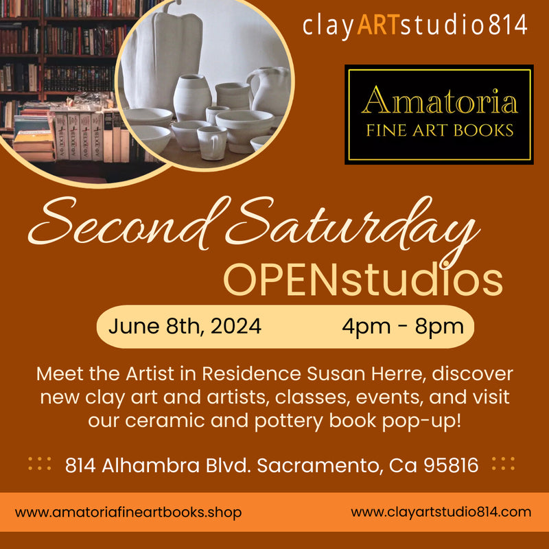 Amatoria Fine Art Books at Clay Art Studio 814 Second Saturday