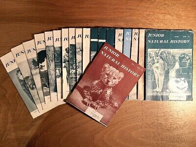 Lot of 20 Vintage Junior Natural History Magazine, VG children's science perio..