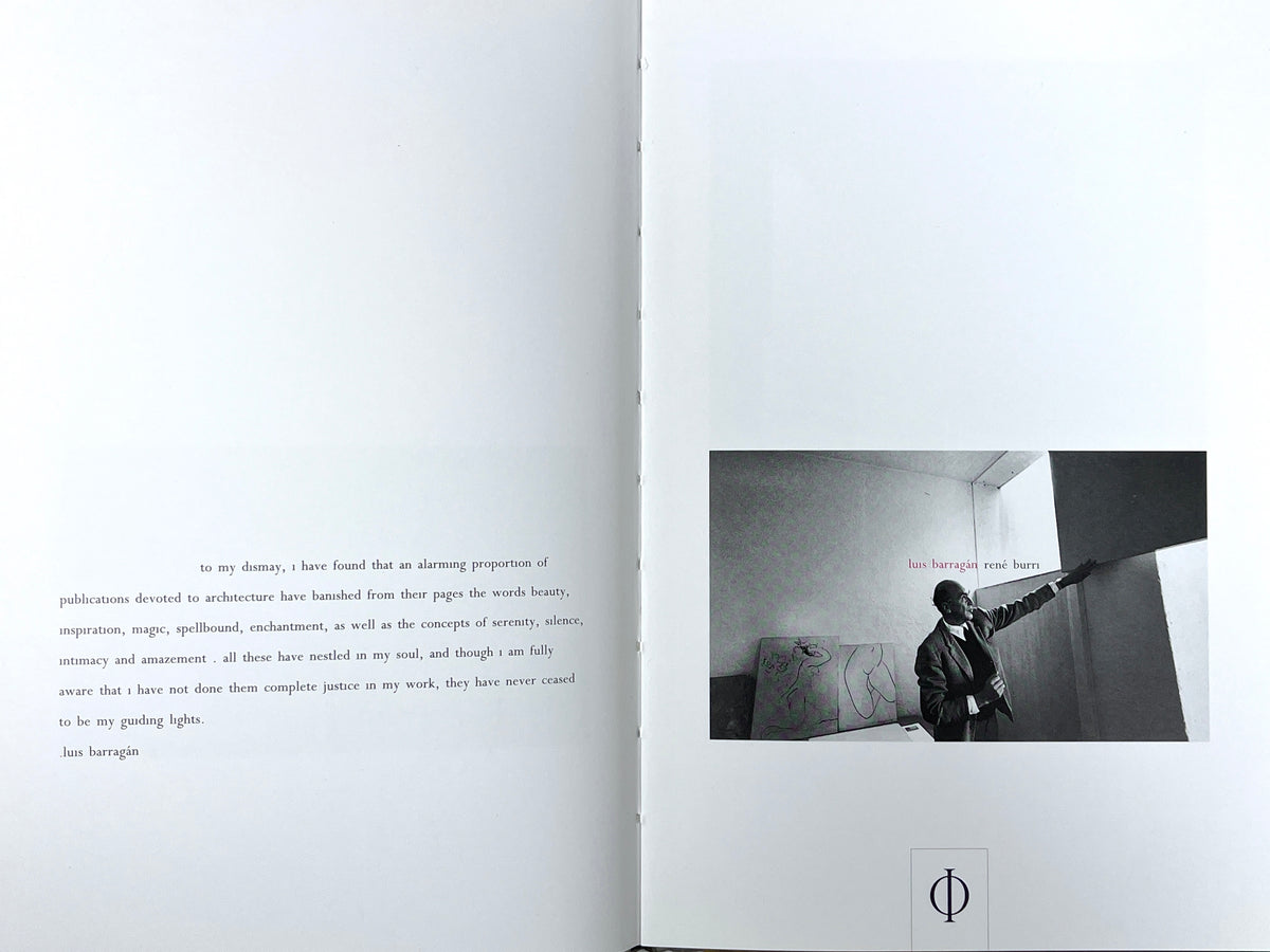 Luis Barragán, René Burri, 2000, Mexican architecture, Near Fine hardcover