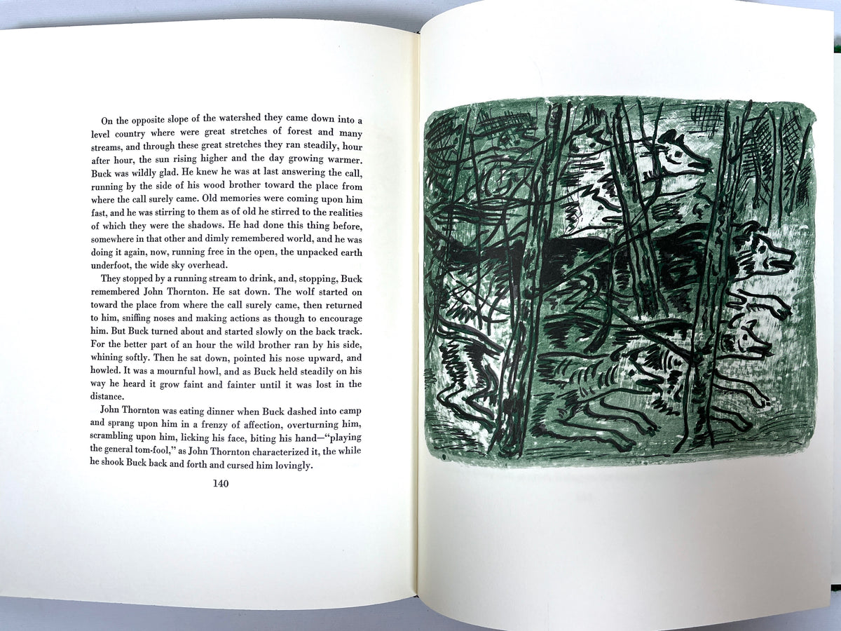 Jack London, Call of the Wild, Illus. Henry V. Poor, 1960, SIGNED, Near Fine HC w/slipcase.