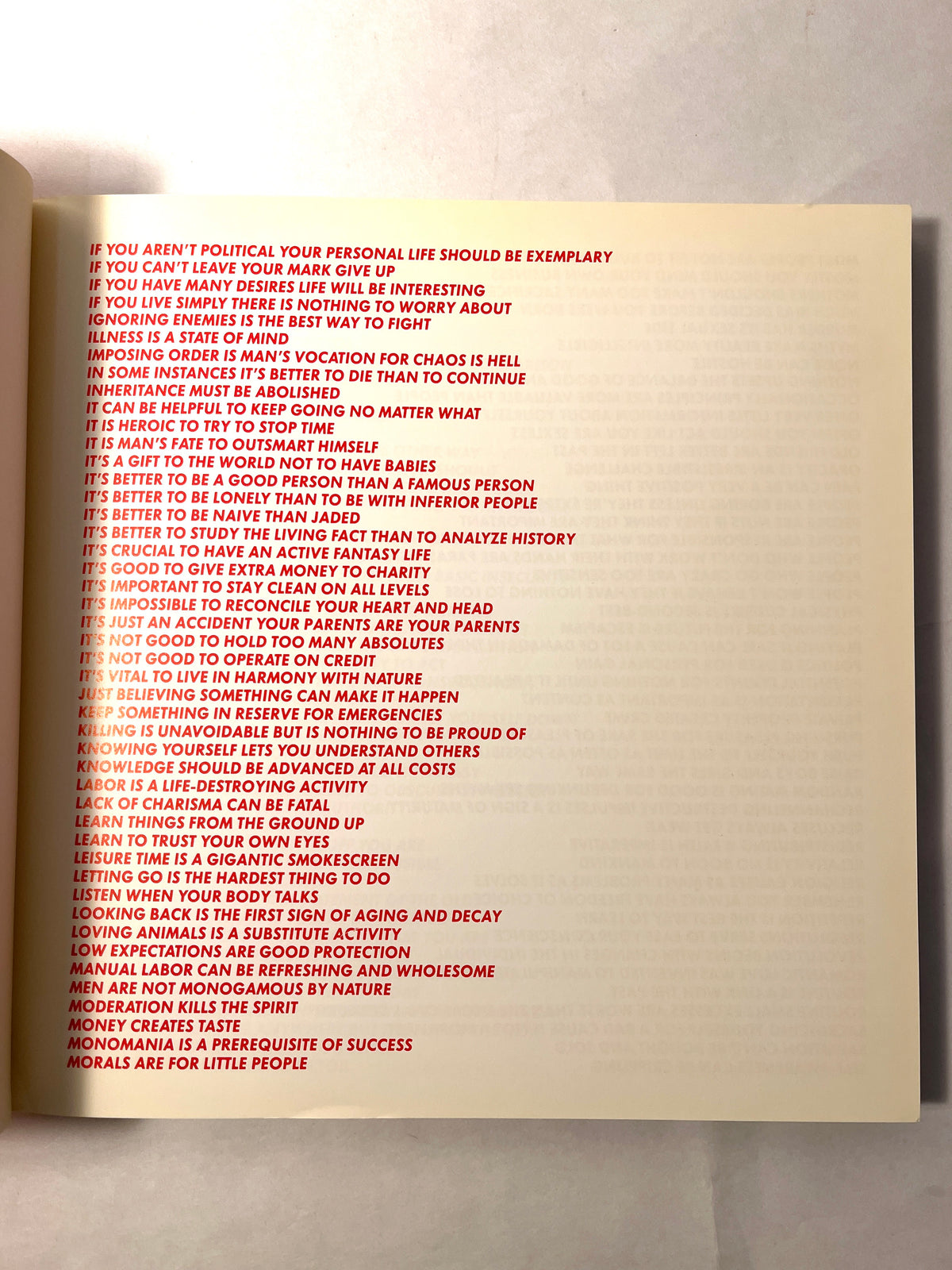 Jenny Holzer, ABUSE OF POWER COMES AS NO SURPRISE, 1983 PB, VG w Poster