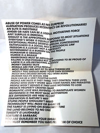Jenny Holzer, ABUSE OF POWER COMES AS NO SURPRISE, 1983 PB, VG w Poster