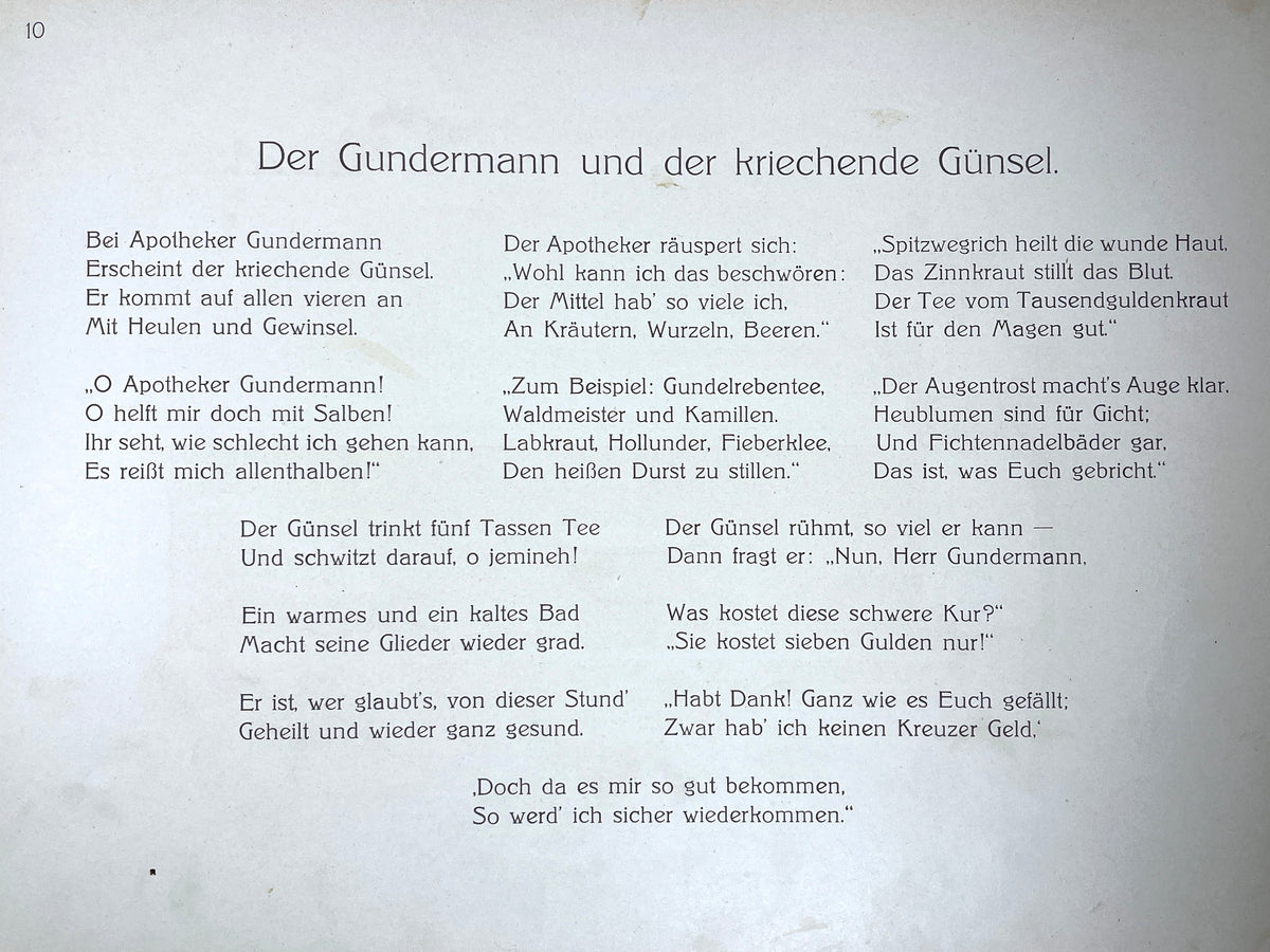 Der Gartentraum (the Garden Dream) Good First Edition, Ernst Kreidolf. German Jugendstil Children's Book