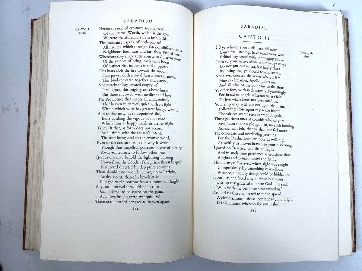The Divine Comedy of Dante Alighieri, Hans Mardersteig, SIGNED, Limited Editions Club
