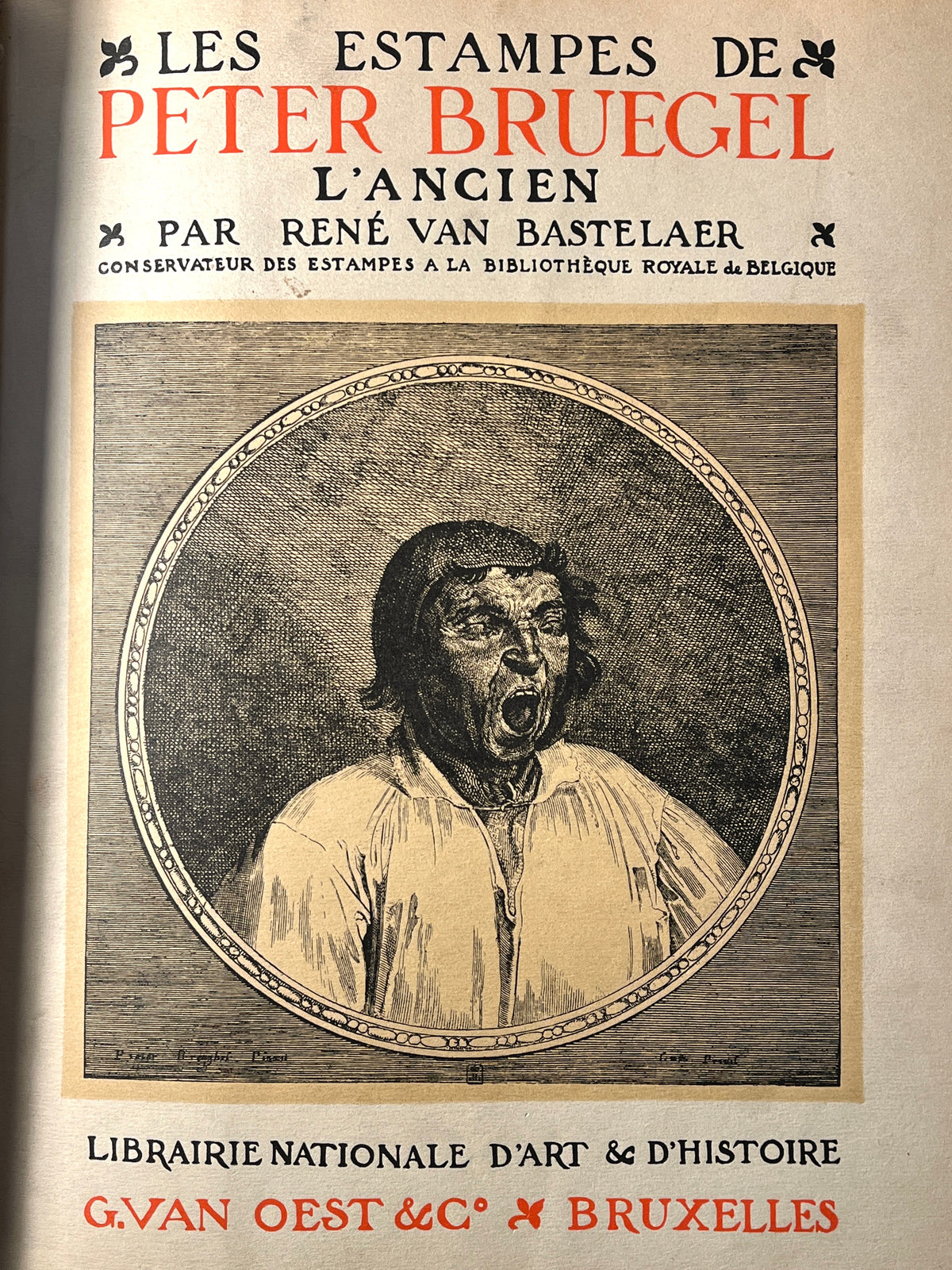 Les Estampes de Peter Bruegel L'Ancien, René van Bastelaer, 1908 Catalogue Raisonné, HC