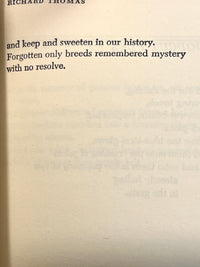 Richard Thomas, Poems, 1975, Avon Books, 1st print paperback, SIGNED, Near Fine