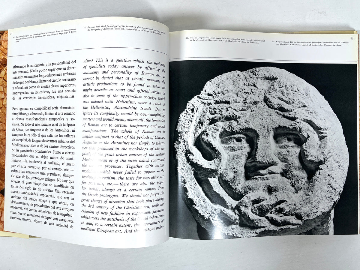 Arte Romano en España, M. Tarradell, 1969, Very Good + hardcover & dust jacket