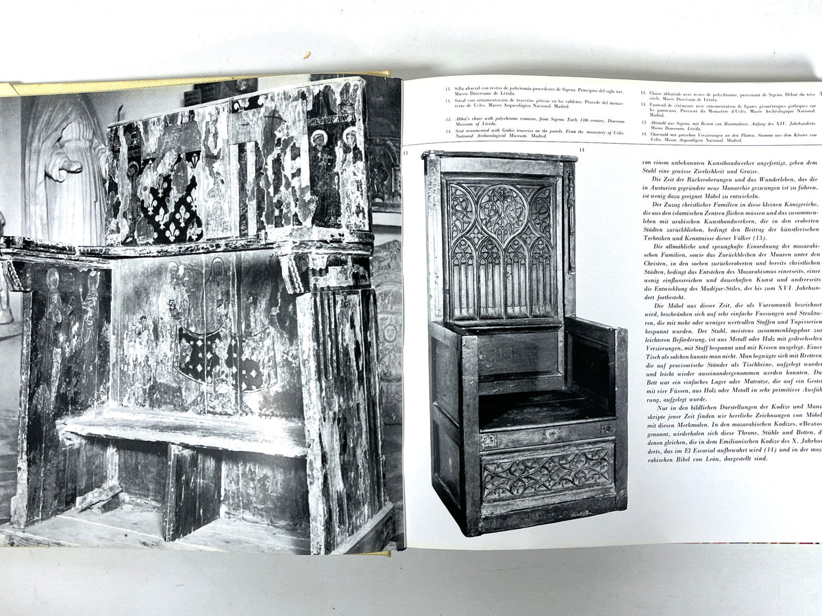Spanish Furniture, L. Feduchi, 1969, multilingual, Very Good hardcover and dust jacket