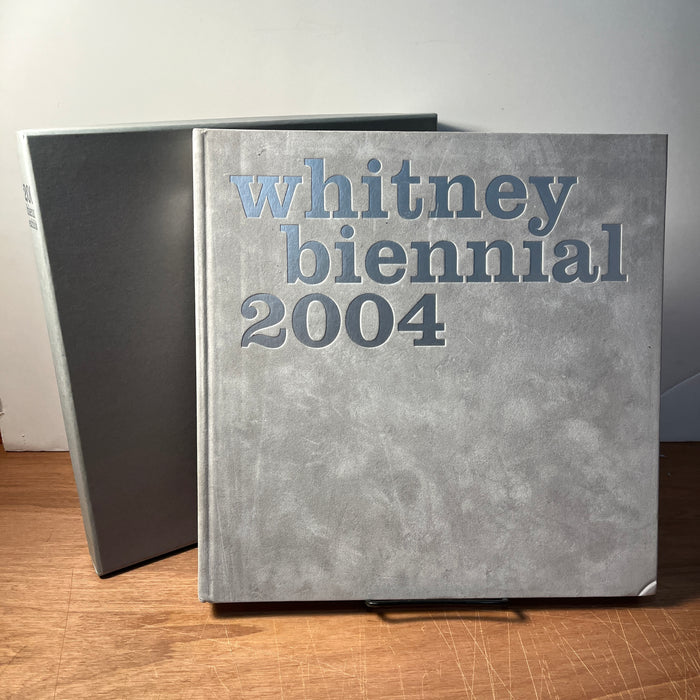 Whitney Biennial 2004, book w/art ephemera box, VG HC. Kusama, Mehretu, July, Hockney