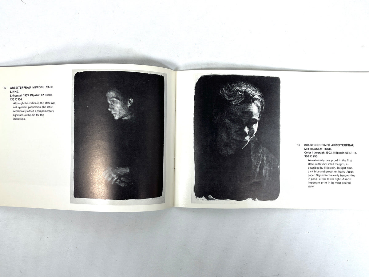 Käthe Kollwitz: Rare Prints and Drawings, Stock catalog #14, New series #2, NF SC