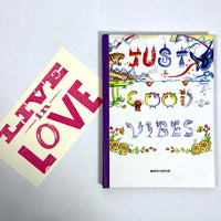 Just Good Vibes, Maya Hayuk, Upper Playground, Fifty24SF, 2007, Near Fine HC