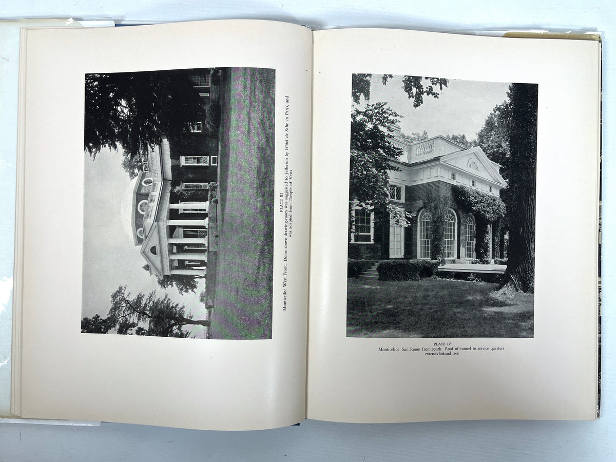 Thomas Jefferson: Architect and Builder, I. T.  Frary, SIGNED, 1931, NF HC & VG DJ