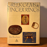 Greek Gems and Finger Rings: Early Bronze Age to Late Classical, 1972, HC, Very Good