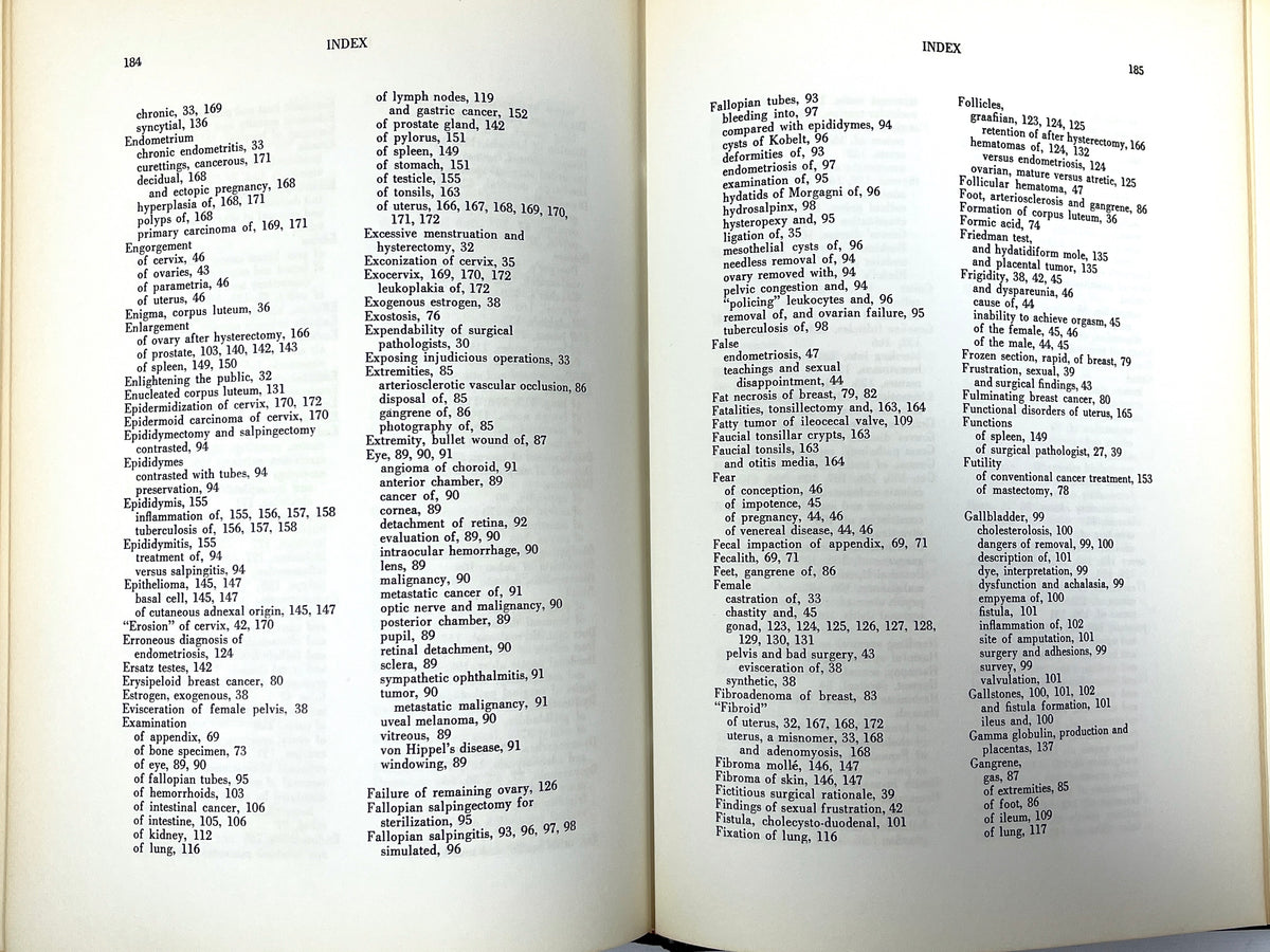 Evaluating Surgery Through Gross Pathology, 1954, Very Good+ hardcover w/ephemera