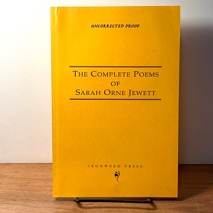 The Complete Poems of Sarah Orne Jewett *ARC COPY* Ironweed Press, 1999, NF