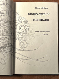 Ninety-Two in the Shade, Thomas McGuane, 1978, 4th Printing, Good w/DJ