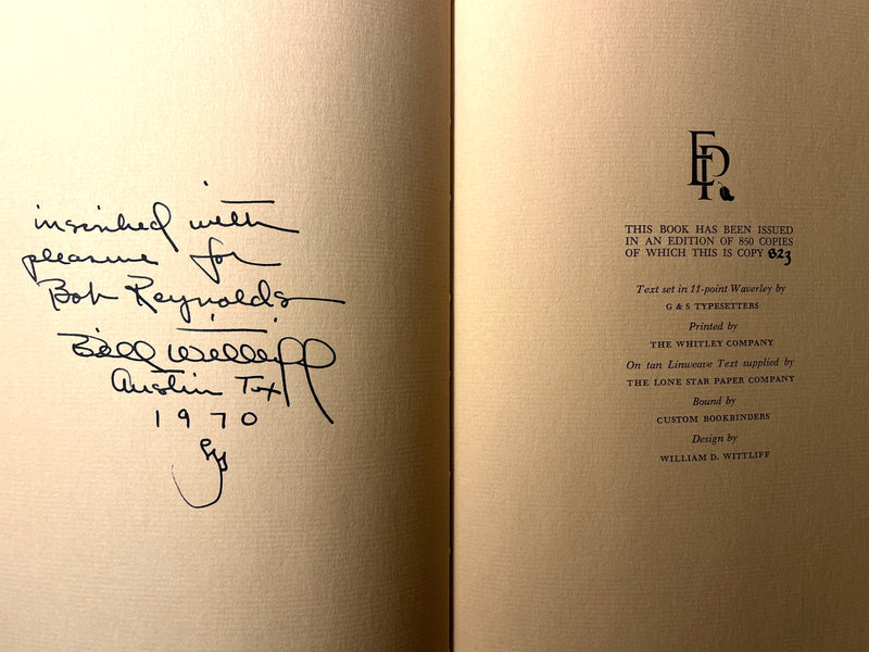 The Cowman & His Code of Ethics, SIGNED by Author & Designer, 1969, Fine