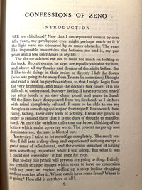 Confessions of Zeno, Italo Svevo, 1st English Edition, 1930, Very Good
