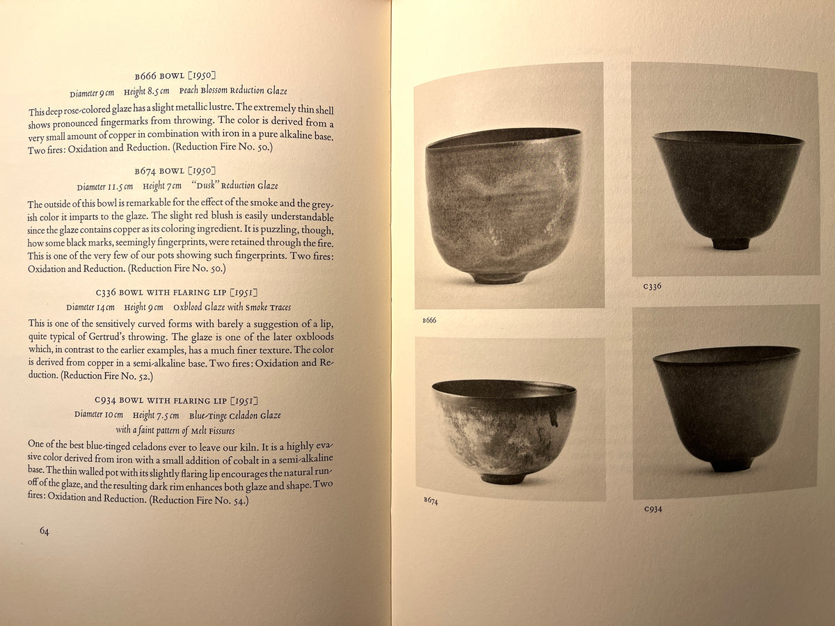 Gertrud and Otto Natzler Ceramics, Los Angeles County Museum of Art, 1968, HC, VG.