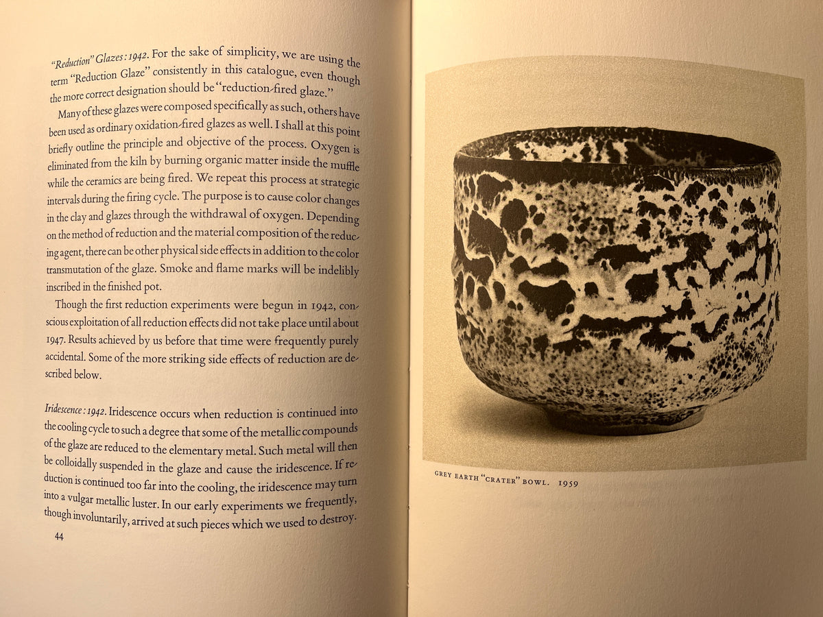 Gertrud and Otto Natzler Ceramics, Los Angeles County Museum of Art, 1968, HC, VG.