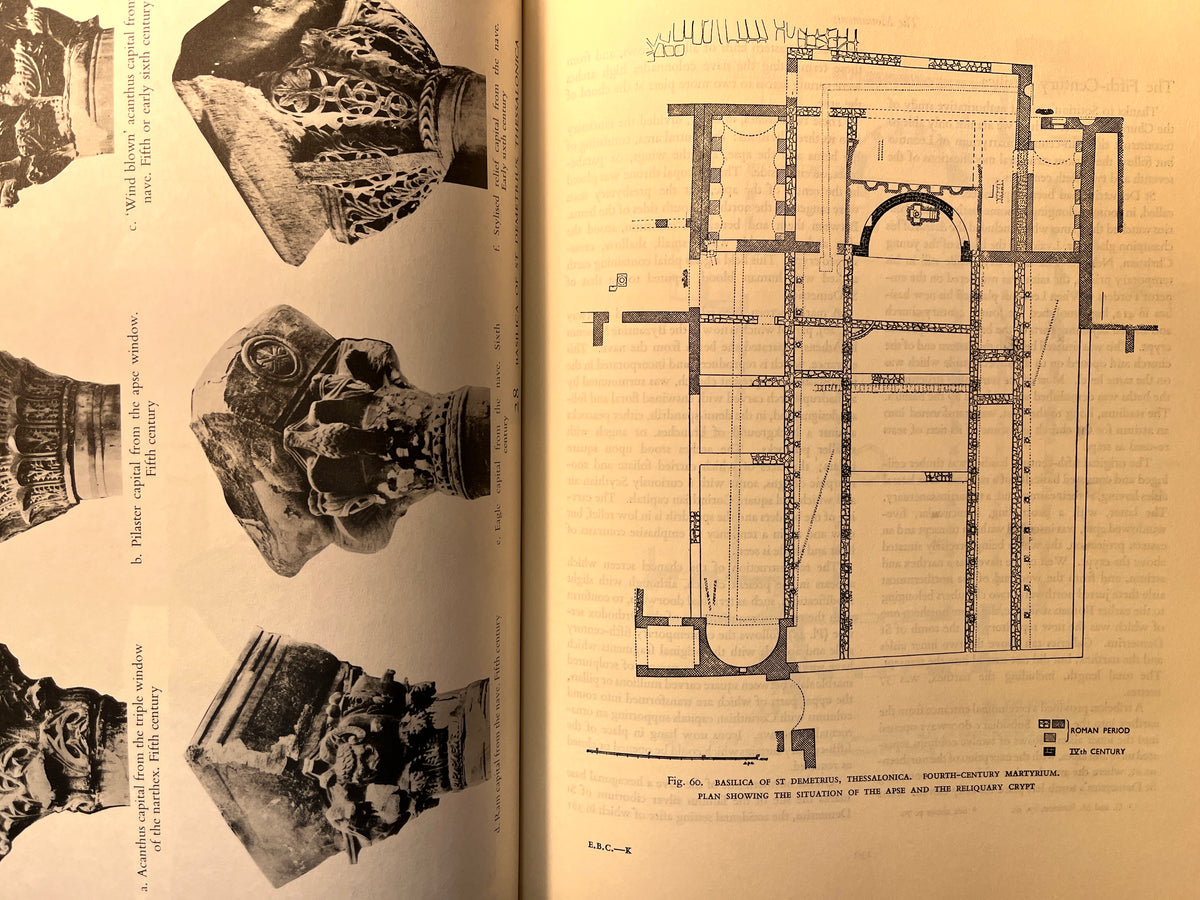 Early Byzantine Churches in Macedonia and Southern Serbia: A Study of the Origins and the Initial Development of East Christian Art, 1963, HC, VG.
