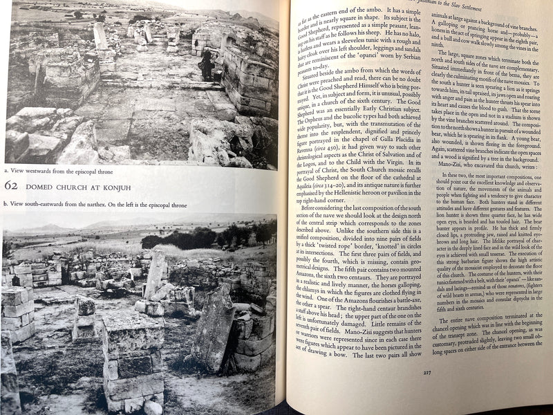 Early Byzantine Churches in Macedonia and Southern Serbia: A Study of the Origins and the Initial Development of East Christian Art, 1963, HC, VG.