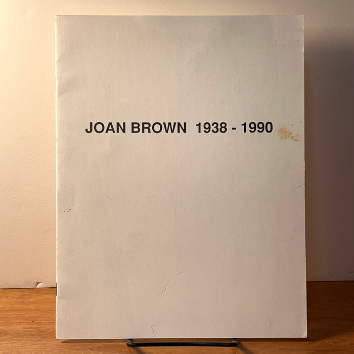 Joan Brown 1938-1990, Frumkin/Adams Gallery, Scarce, SC, Very Good