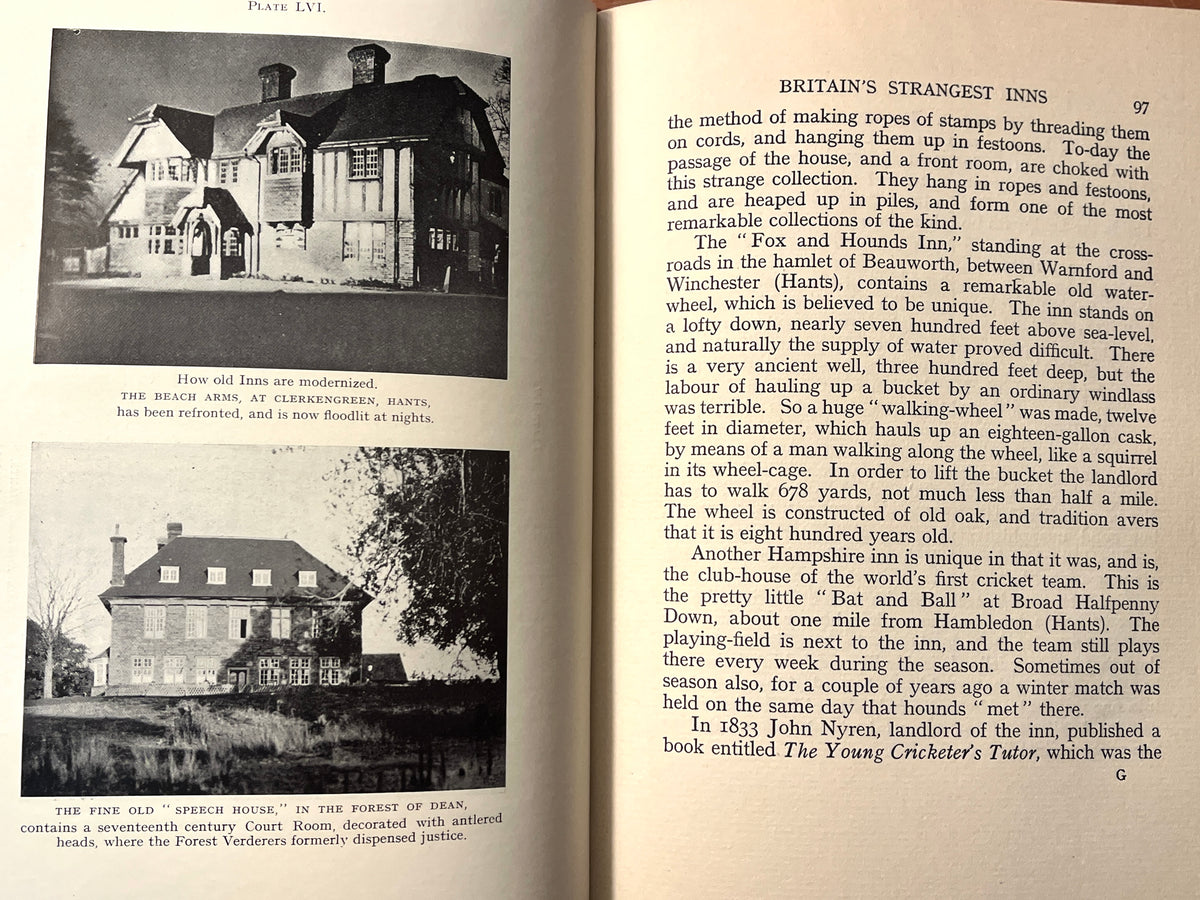English Inns and Road-Houses, George Long, New York: M.S. Mill Co., Inc, 1937, HC, Very Good