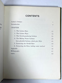 Lichens for Vegetable Dyeing, Eileen Bolton, 1972, Near Fine HC & DJ
