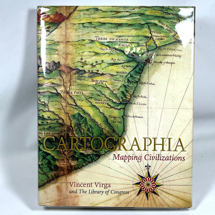 Cartographia: Mapping Civilizations, Vincent Virga and the Library of Congress, 3rd Printing, 2008, Near Fine hardcover w/DJ.