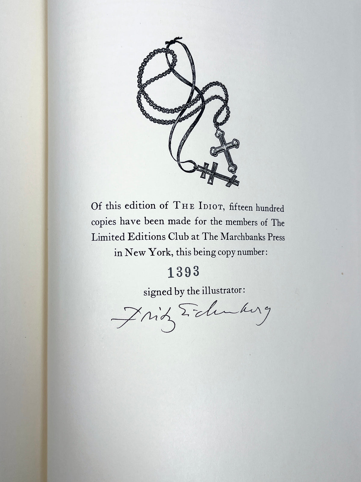 The Idiot, Fyodor Dostoevsky, Avrahm Yarmolinsky, Limited Editions Club, NF HC