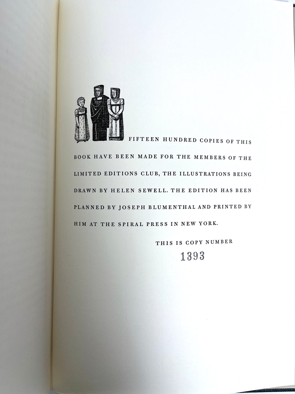 Sense and Sensibility, Jane Austen, 1957, Limited Editions Club, NF HC & slipcase