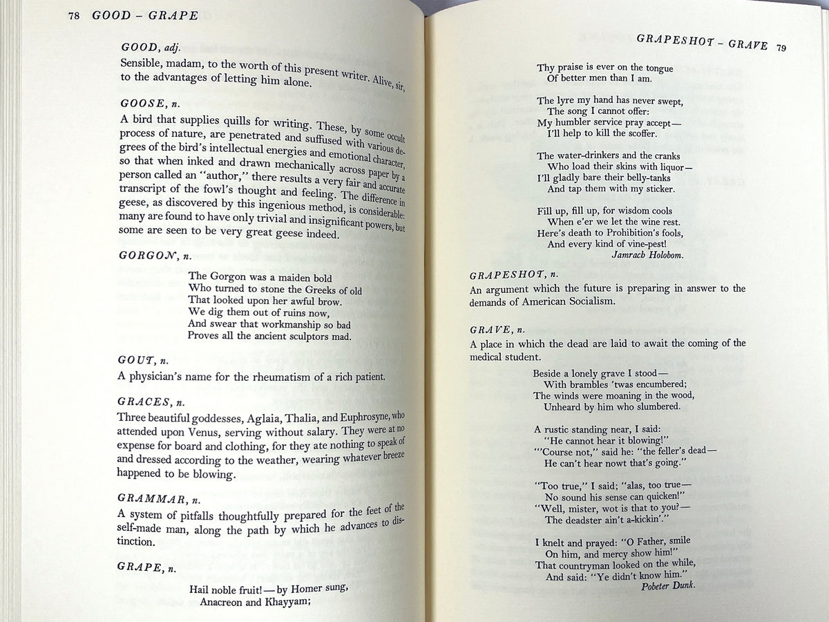 Ambrose Bierce, The Devil's Dictionary, Fritz Kredel, 1972, SIGNED, NF HC w/slipcase.