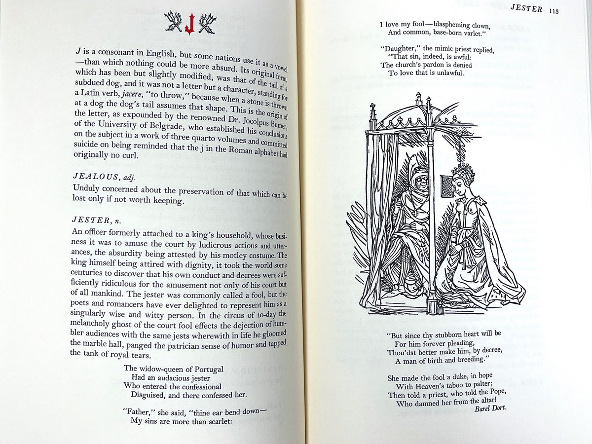 Ambrose Bierce, The Devil's Dictionary, Fritz Kredel, 1972, SIGNED, NF HC w/slipcase.