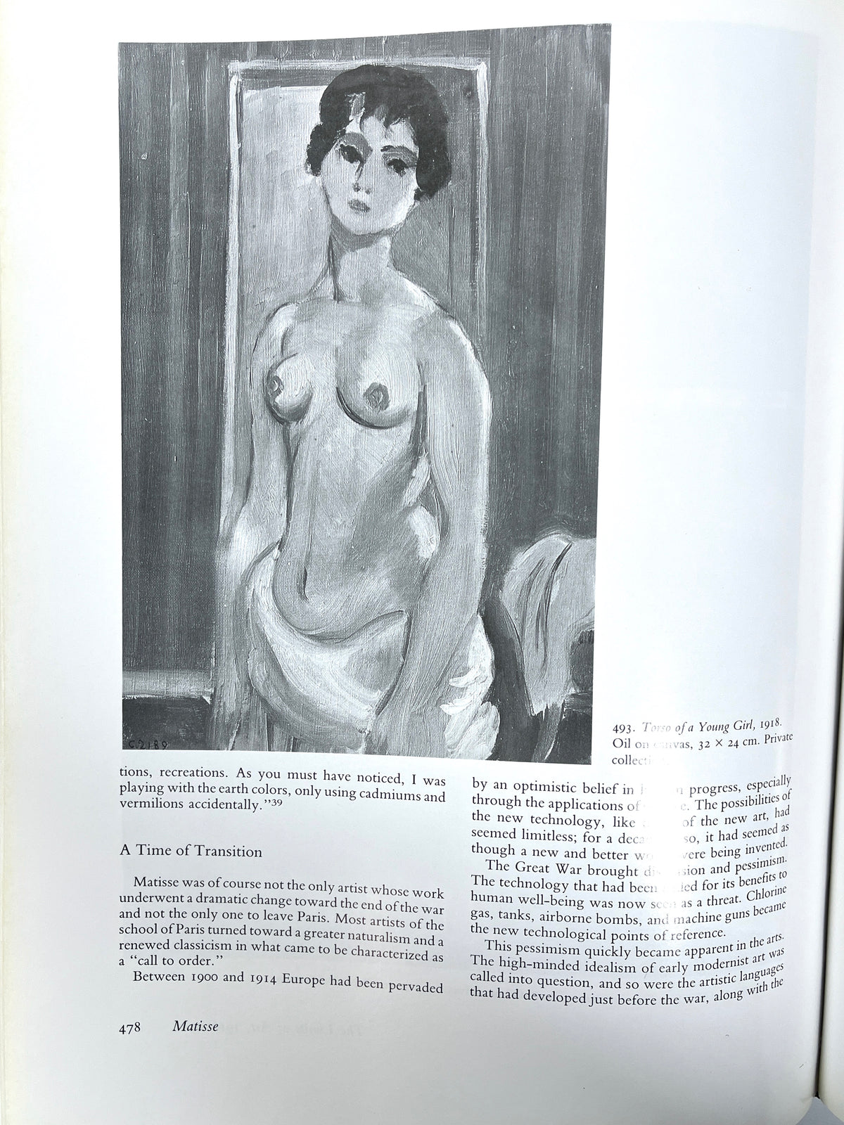 Matisse: The Man and His Art, 1969-1918, Jack Flam, 2nd Printing, 1987, Very Good hardcover w/dust jacket.