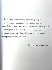 Nan Kempner: une Americaine a Paris, Fondation Bergé, Yves Saint Laurent, 2007