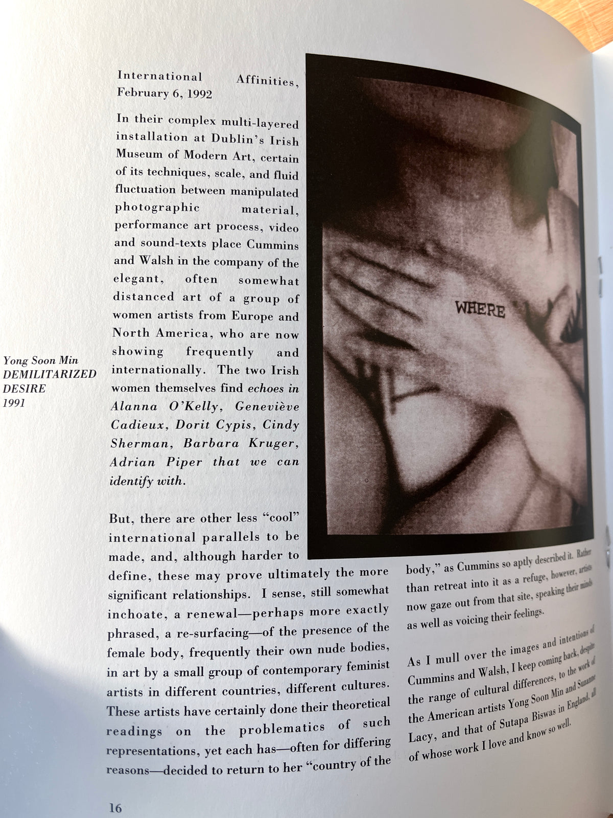 Pauline Cummins, Louise Walsh: Sounding the Depths, Irish Museum of Art, 1992