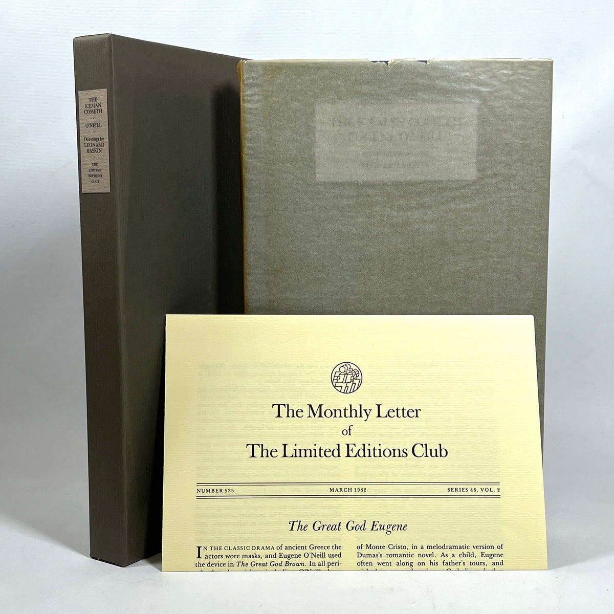 The Iceman Cometh, Eugene O’Neill, Leonard Baskin, Limited Editions Club, 1982