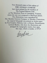 The Iceman Cometh, Eugene O’Neill, Leonard Baskin, Limited Editions Club, 1982