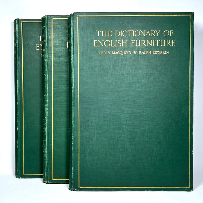 The Dictionary of English Furniture: From the Middle Ages to the Late Georgian Period, 1st Ed., 1924-27, 3 Volume hardcover set.