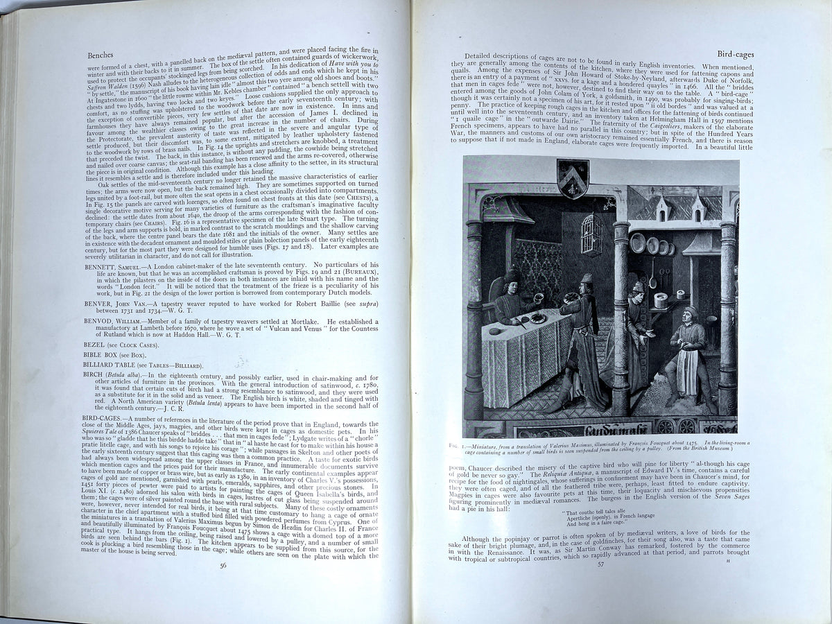 The Dictionary of English Furniture: From the Middle Ages to the Late Georgian Period, 1st Ed., 1924-27, 3 Volume hardcover set.