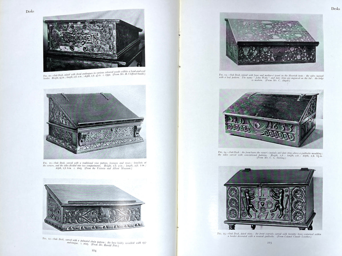 The Dictionary of English Furniture: From the Middle Ages to the Late Georgian Period, 1st Ed., 1924-27, 3 Volume hardcover set.