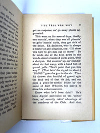 I'll Tell You Why, Chas (Chic) Sale, Illus. by Percy Vogt, 1930, Very Good hardcover w/dust jacket.