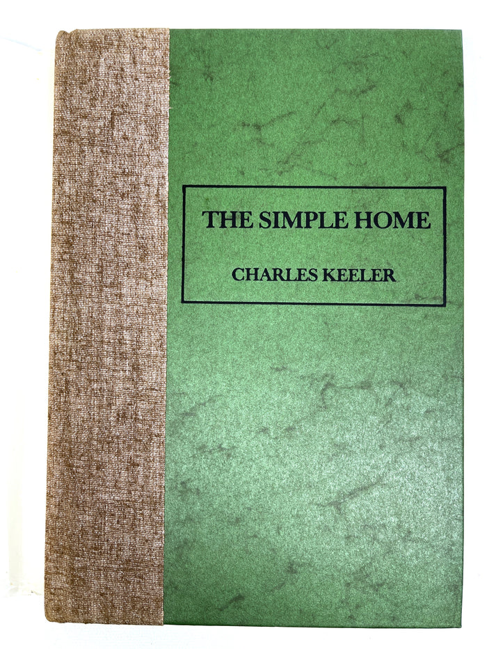 Charles Keeler, The Simple Home, Peregrine Smith, Inc., 1979, Near Fine hardcover w/dust jacket.