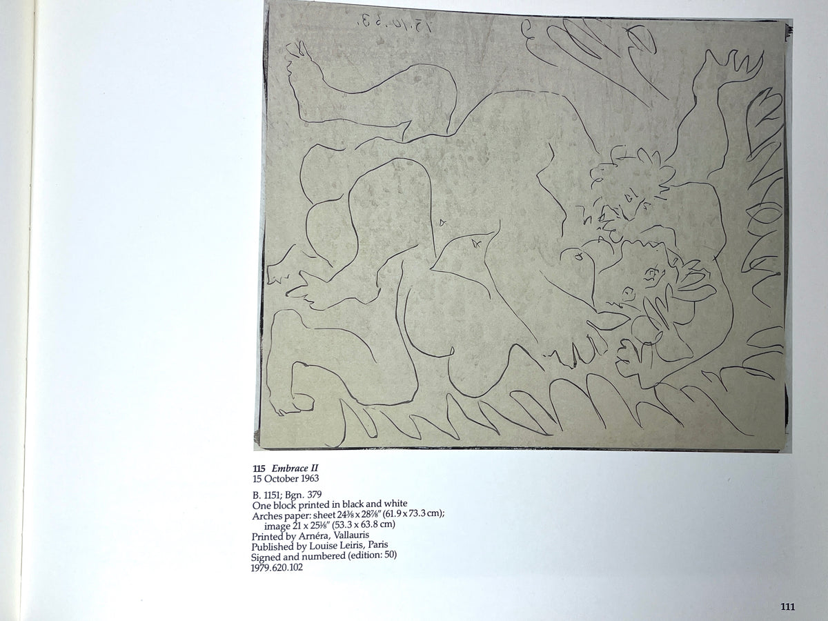 Picasso: Linoleum Cuts, The Mr. and Mrs. Charles Kramer Collection, 1984, Very Good HC