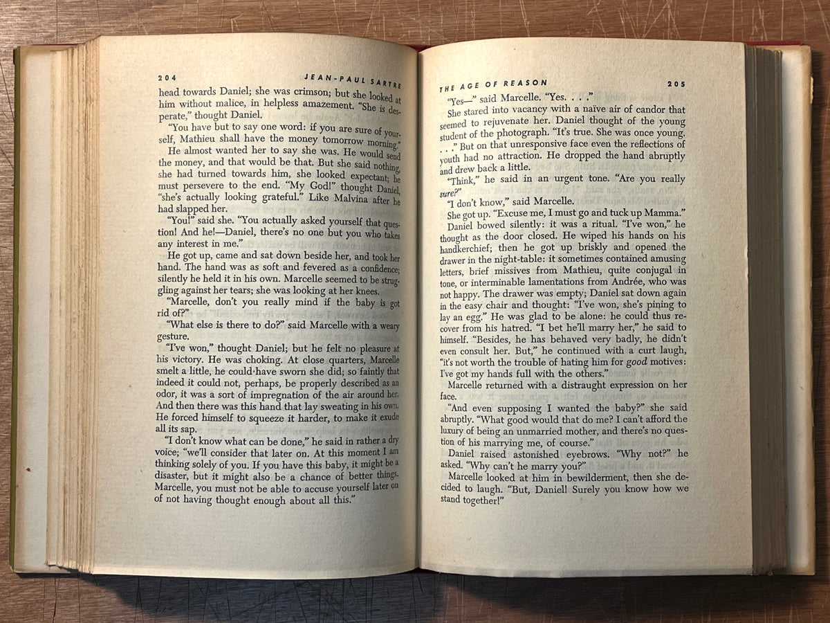 The Age of Reason, Jean-Paul Sartre, 1947, 2nd Printing, Very Good w/DJ