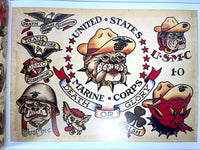 Sailor Jerry Tattoo Flash, Micheal Malone Collection, 3rd Printing, 2001, Near Fine softcover.