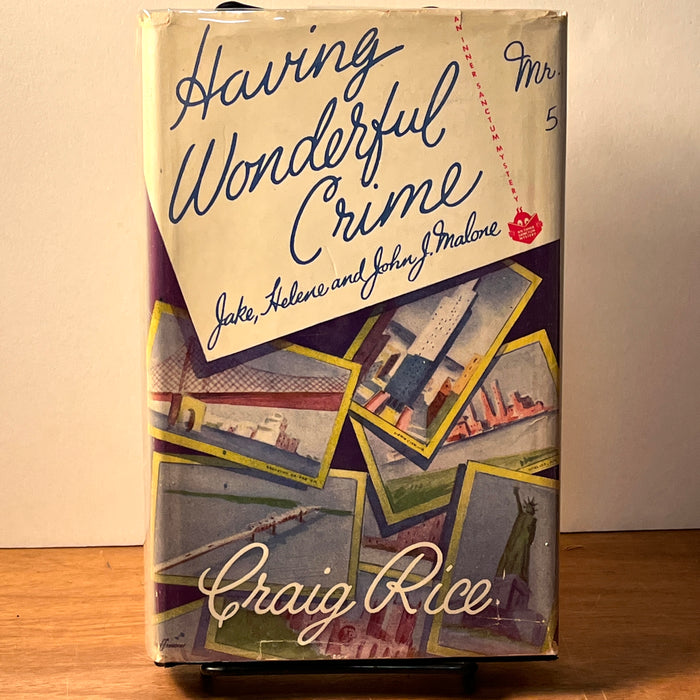 Having Wonderful Crime, Craig Rice, Simon & Schuster, First Edition, 1943, HC, VG.