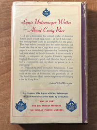 Having Wonderful Crime, Craig Rice, Simon & Schuster, First Edition, 1943, HC, VG.