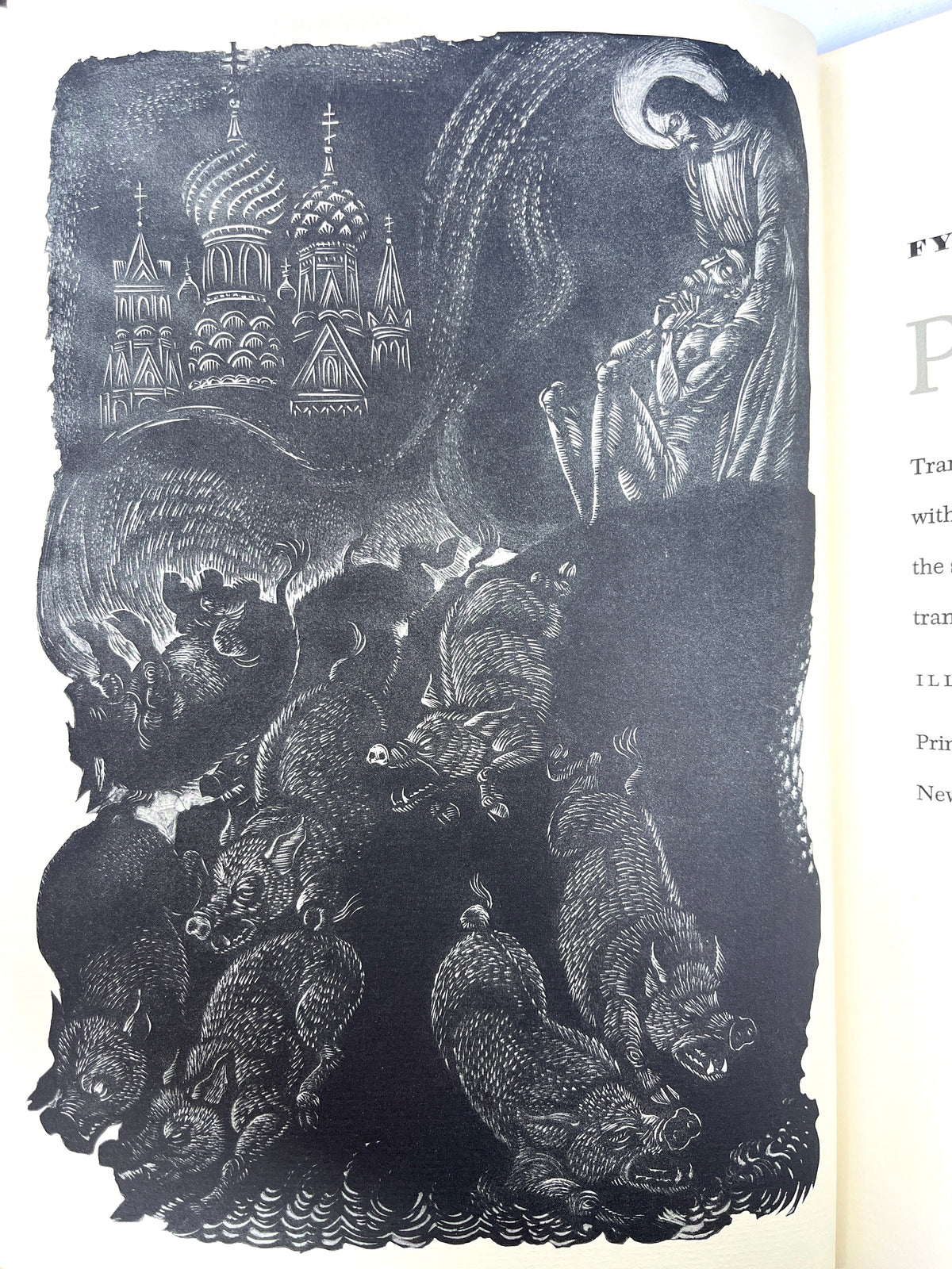 Dostoevsky, The Possessed, 2 Vols, Illus, Fritz Eichenberg, 1959, SIGNED, NF HC w/slipcase.